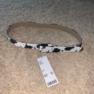 URBAN OUTFITTERS Cowprint Belt NWT